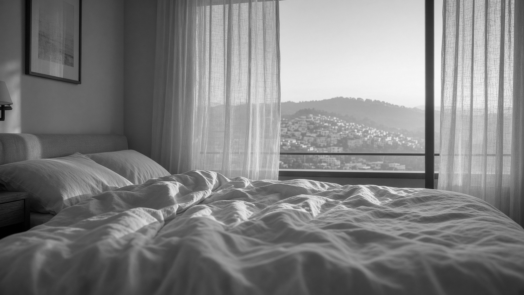 Habitación en calma, metáfora de un descanso restaurado